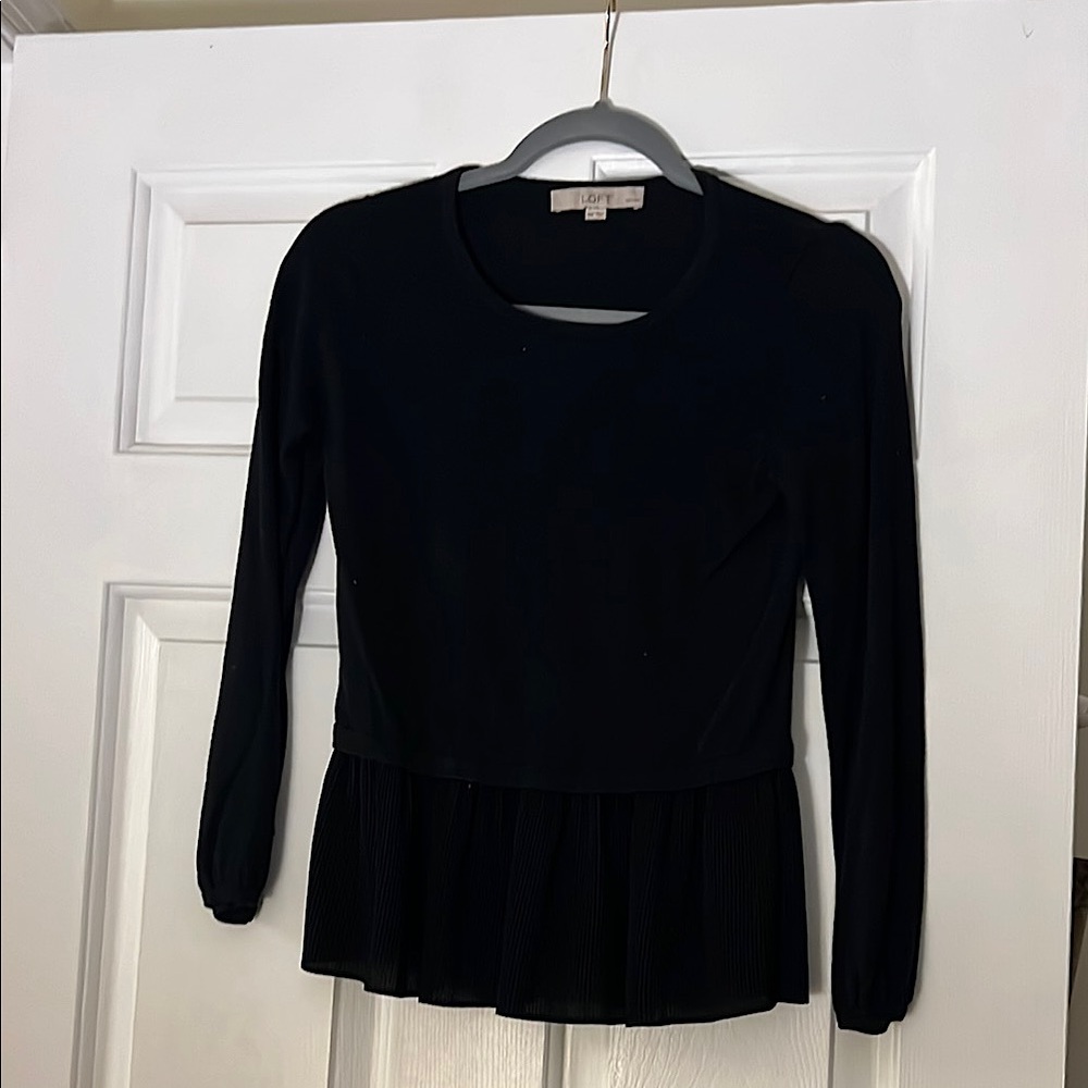Dressy sweater crew neck top